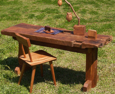 古材テーブル／椎の木 ダイニングテーブル